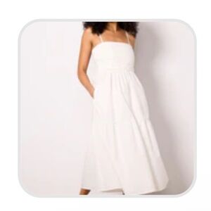 EVEREVE Emmie Ruched Dress white